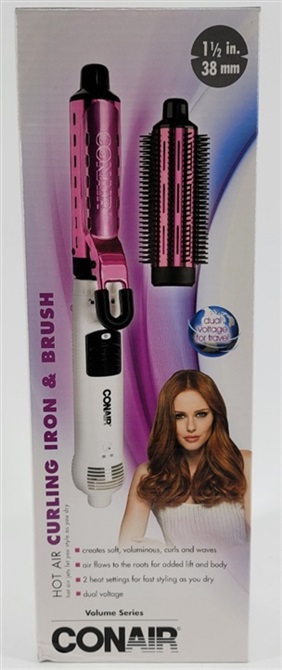 Hot air shop curling iron