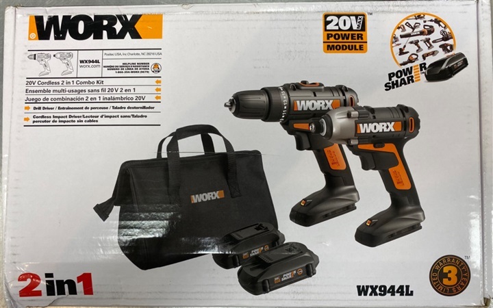 WORX TOOLS POWER COMBO SET