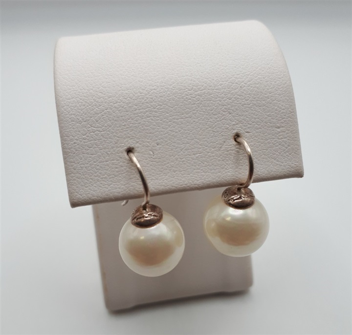 Hock Shop Marketplace  PEARL DROP HOOK EARRINGS