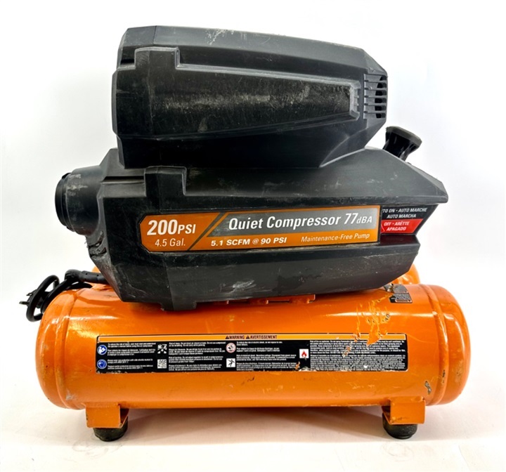 Ridgid 200 psi 4.5 deals gallon quiet compressor