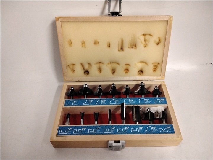 Hock Shop Marketplace 15 PC MASTERCRAFT ROUTER BIT SET