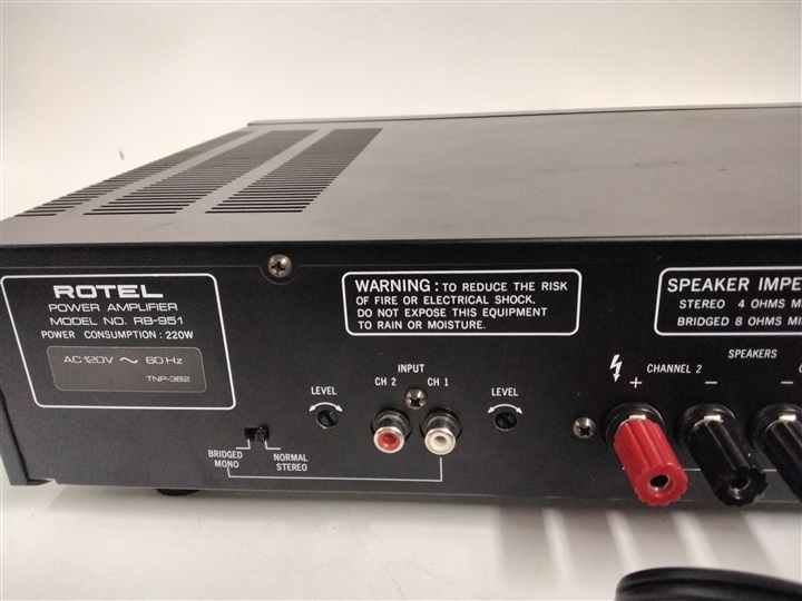 Rotel Rb 951 Hock Shop Marketplace | ROTEL RB-951 POWER AMPLIFIER
