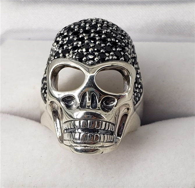 Thomas sabo mens hot sale skull ring